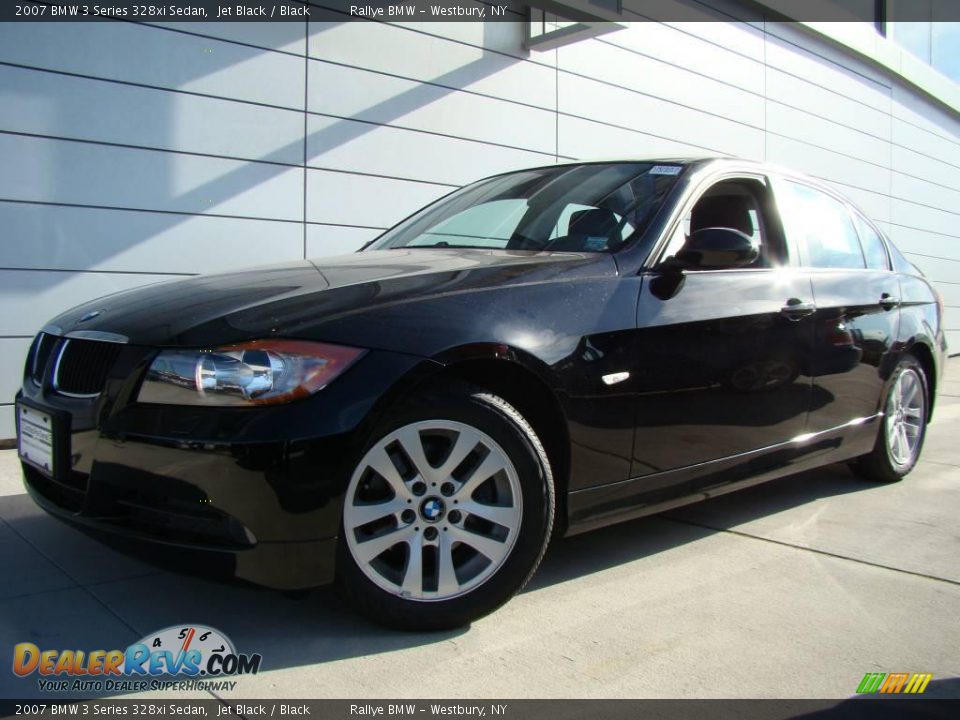 2007 BMW 3 Series 328xi Sedan Jet Black / Black Photo #1
