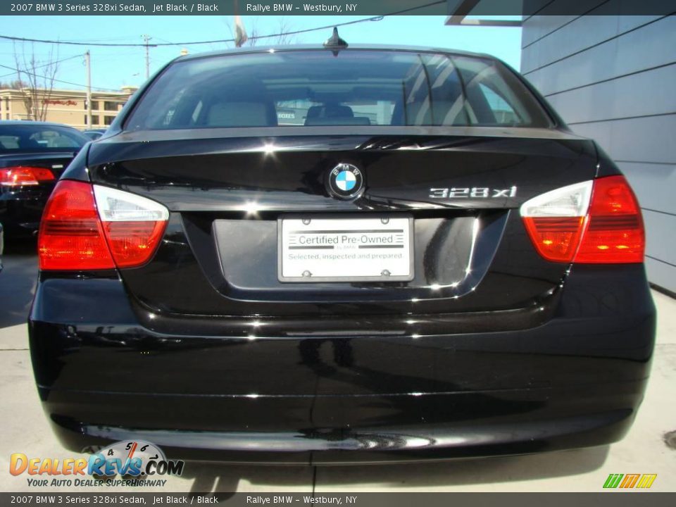 2007 BMW 3 Series 328xi Sedan Jet Black / Black Photo #4