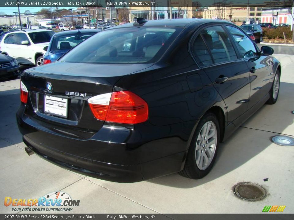 2007 BMW 3 Series 328xi Sedan Jet Black / Black Photo #5