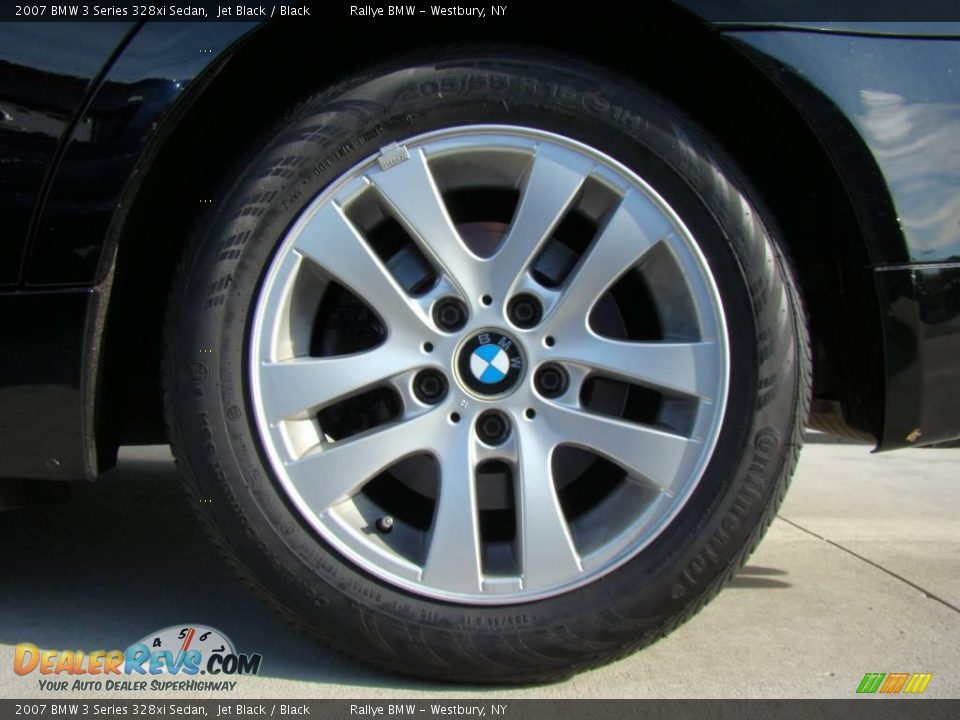 2007 BMW 3 Series 328xi Sedan Jet Black / Black Photo #6