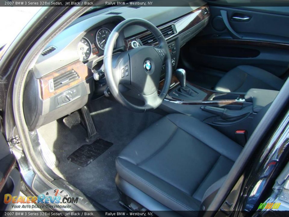 2007 BMW 3 Series 328xi Sedan Jet Black / Black Photo #10