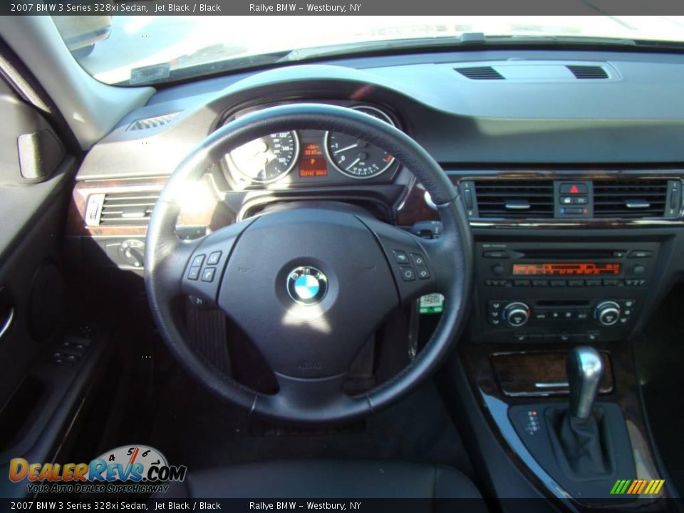 2007 BMW 3 Series 328xi Sedan Jet Black / Black Photo #11