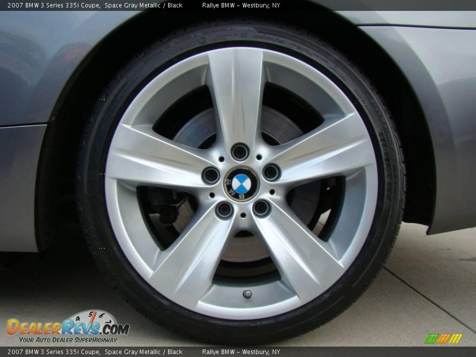2007 BMW 3 Series 335i Coupe Space Gray Metallic / Black Photo #6