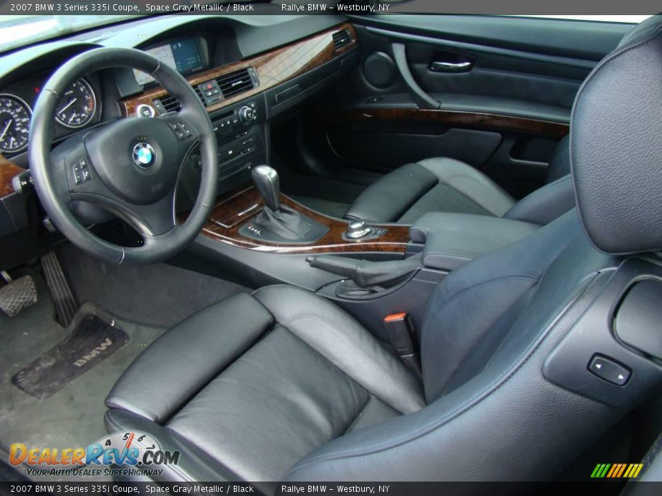 2007 BMW 3 Series 335i Coupe Space Gray Metallic / Black Photo #10
