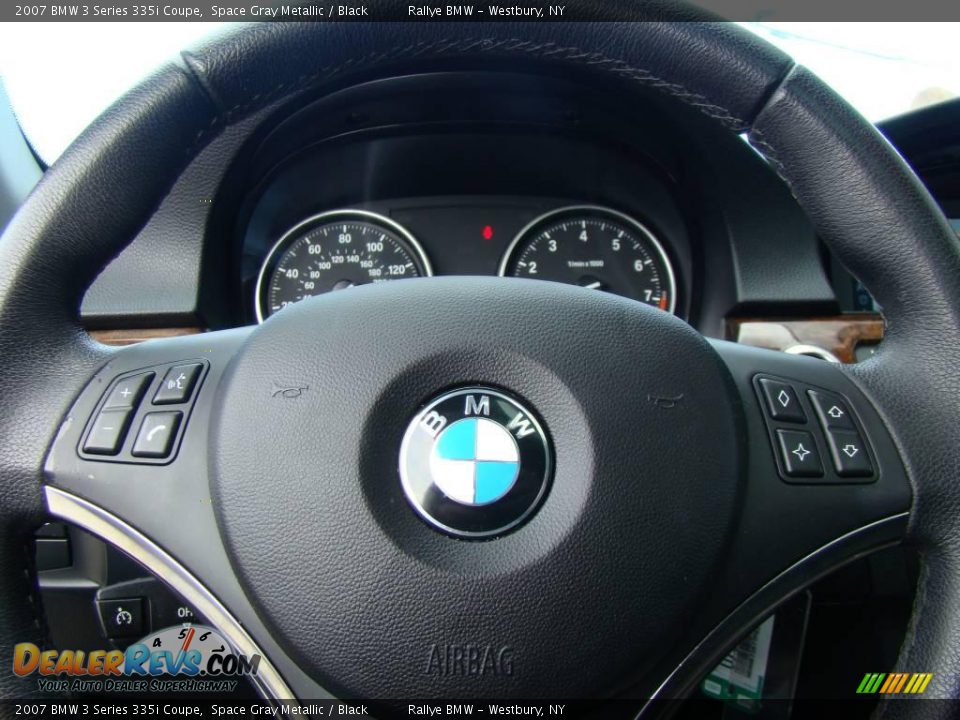 2007 BMW 3 Series 335i Coupe Space Gray Metallic / Black Photo #11