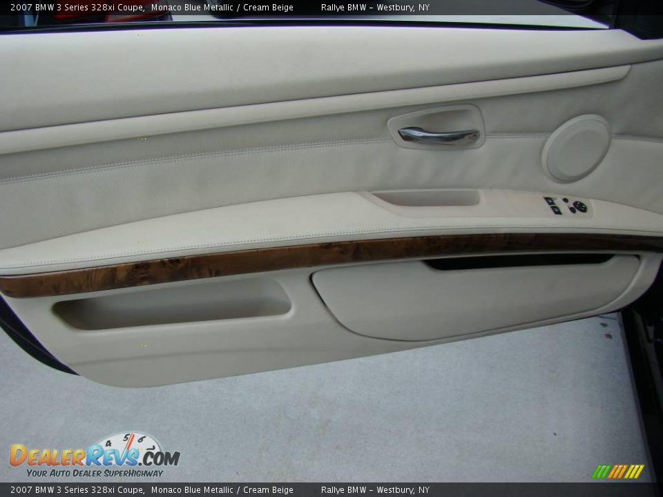 2007 BMW 3 Series 328xi Coupe Monaco Blue Metallic / Cream Beige Photo #7