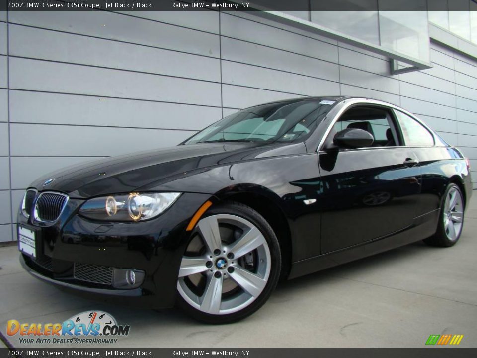 2007 BMW 3 Series 335i Coupe Jet Black / Black Photo #1