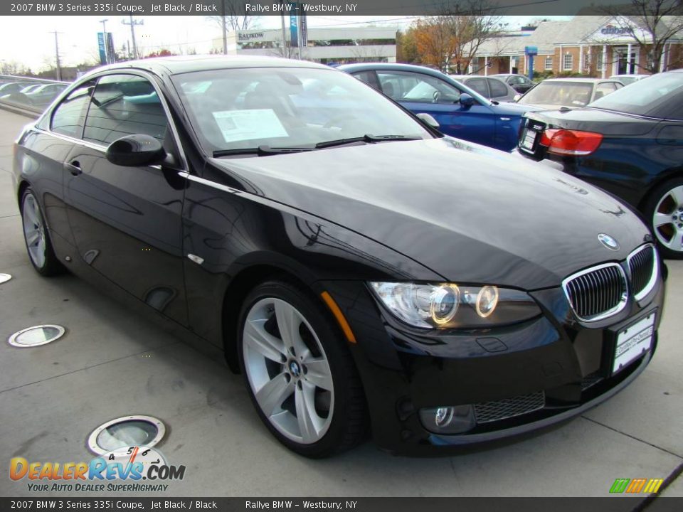 2007 BMW 3 Series 335i Coupe Jet Black / Black Photo #3