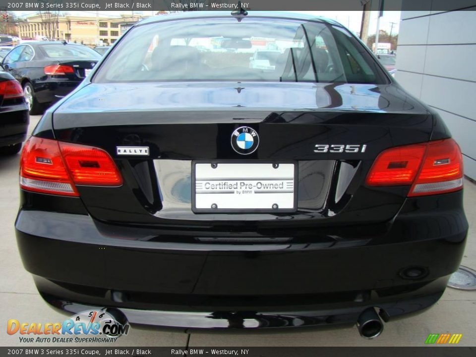 2007 BMW 3 Series 335i Coupe Jet Black / Black Photo #5