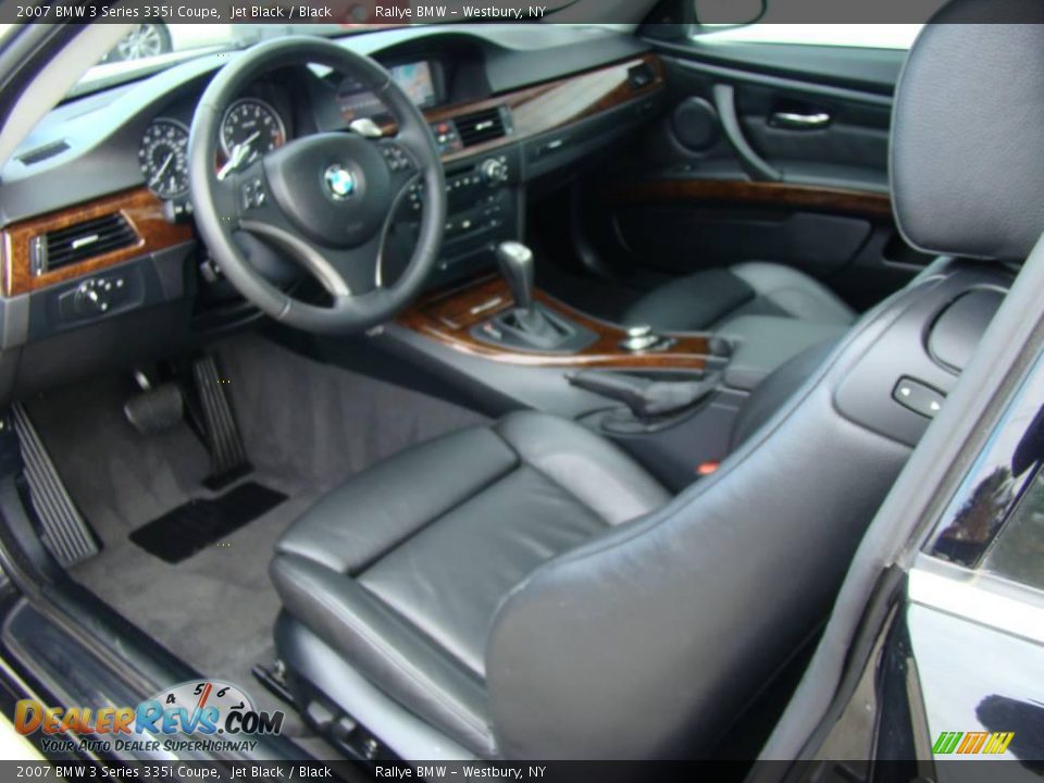 2007 BMW 3 Series 335i Coupe Jet Black / Black Photo #10