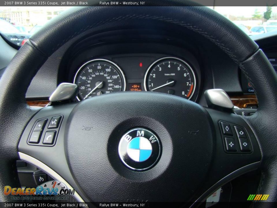 2007 BMW 3 Series 335i Coupe Jet Black / Black Photo #11