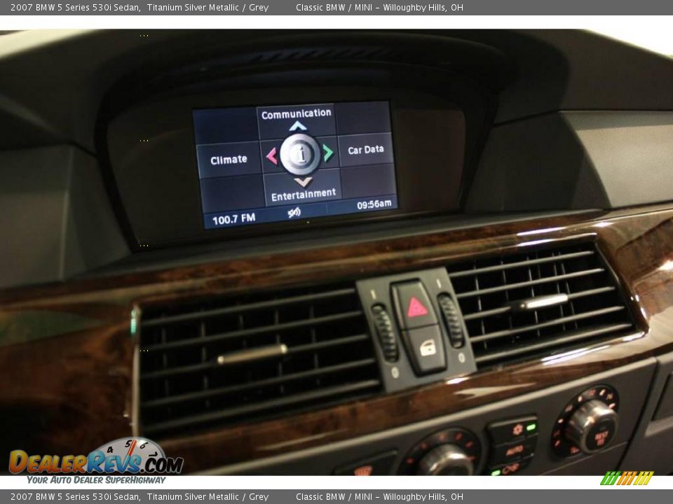 2007 BMW 5 Series 530i Sedan Titanium Silver Metallic / Grey Photo #14