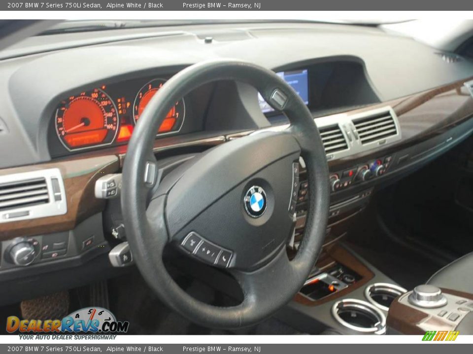 2007 BMW 7 Series 750Li Sedan Alpine White / Black Photo #3