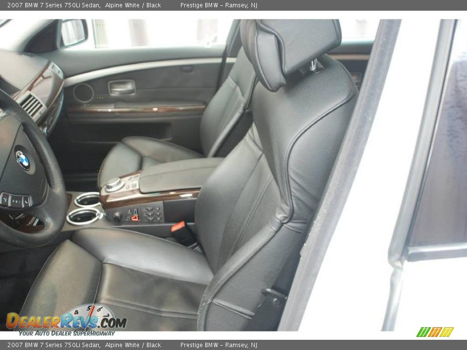 2007 BMW 7 Series 750Li Sedan Alpine White / Black Photo #4