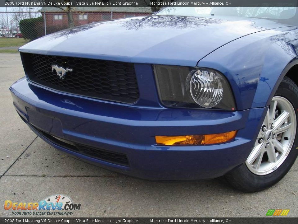 2008 Ford Mustang V6 Deluxe Coupe Vista Blue Metallic / Light Graphite Photo #9