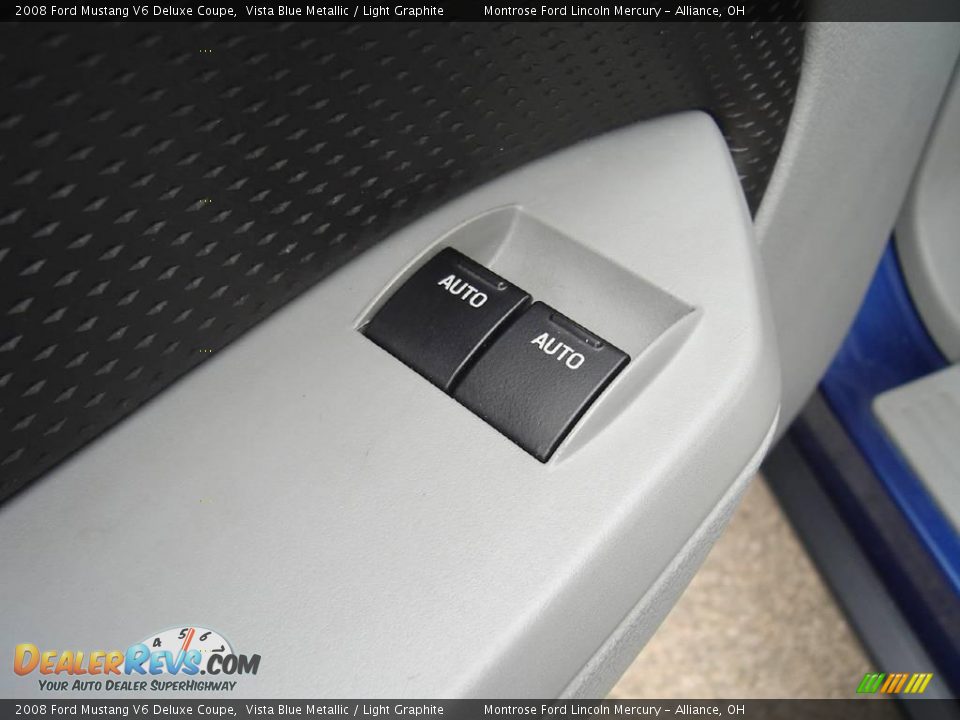 2008 Ford Mustang V6 Deluxe Coupe Vista Blue Metallic / Light Graphite Photo #19