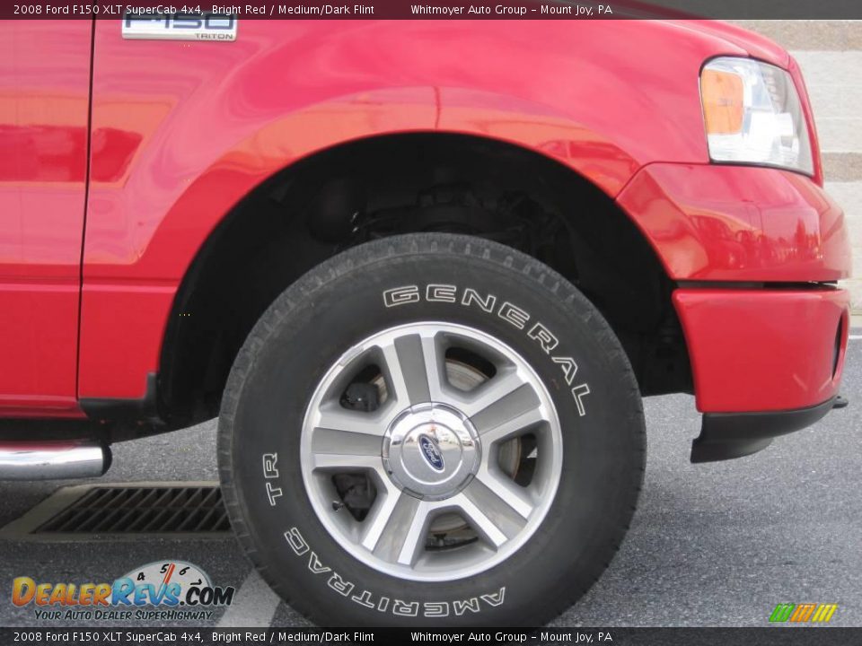 2008 Ford F150 XLT SuperCab 4x4 Bright Red / Medium/Dark Flint Photo #4