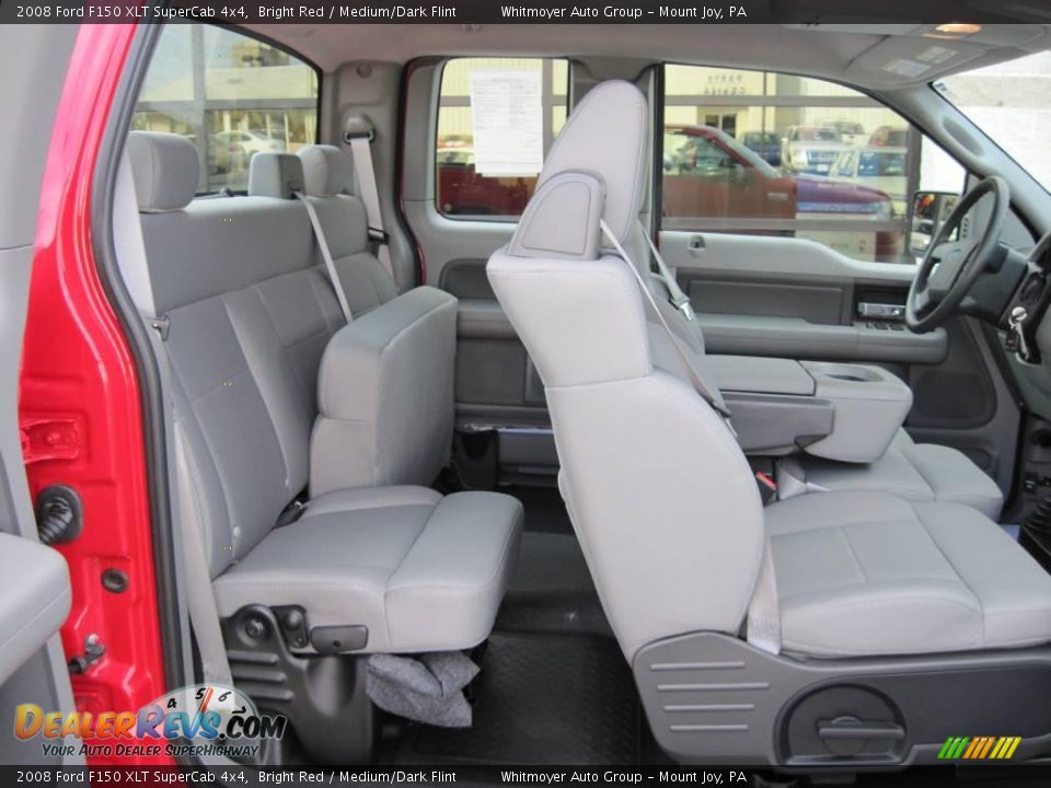 2008 Ford F150 XLT SuperCab 4x4 Bright Red / Medium/Dark Flint Photo #6