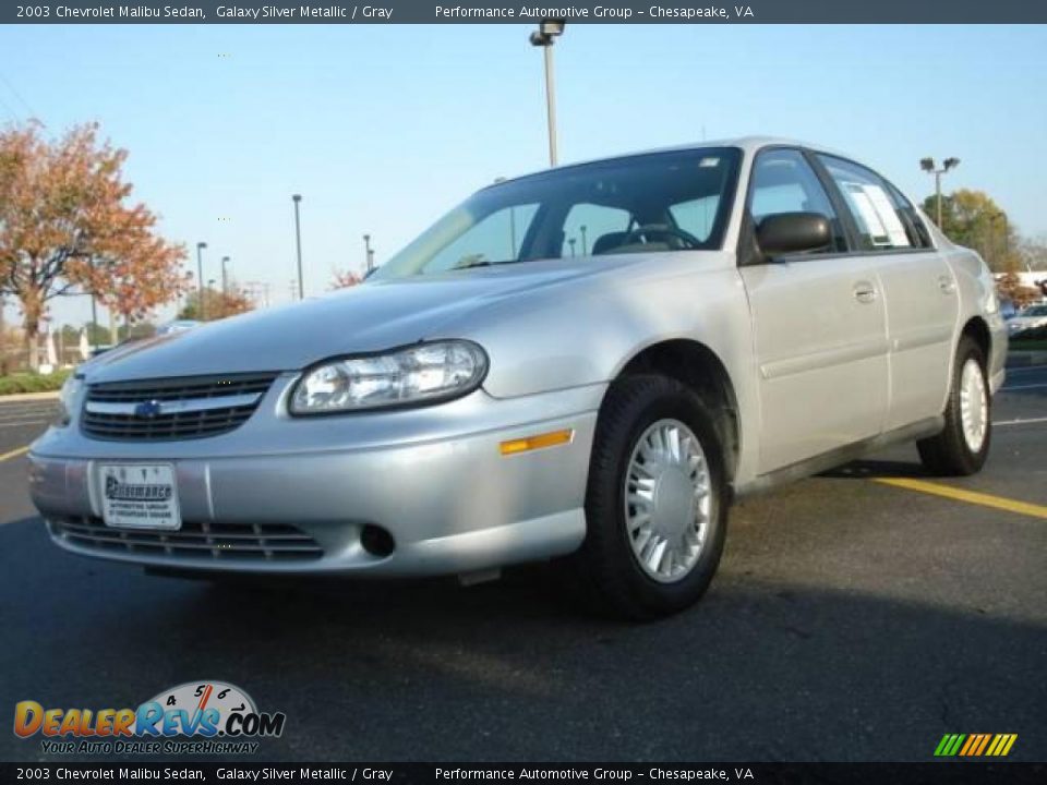 2003 Chevrolet Malibu Sedan Galaxy Silver Metallic / Gray Photo #1