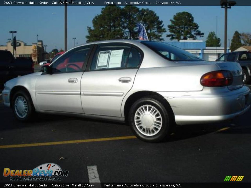 2003 Chevrolet Malibu Sedan Galaxy Silver Metallic / Gray Photo #3