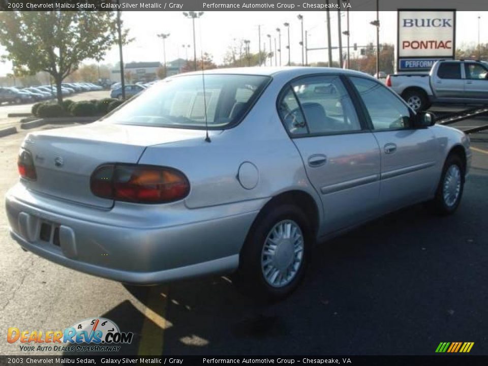 2003 Chevrolet Malibu Sedan Galaxy Silver Metallic / Gray Photo #5
