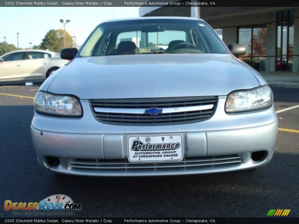 2003 Chevrolet Malibu Sedan Galaxy Silver Metallic / Gray Photo #8
