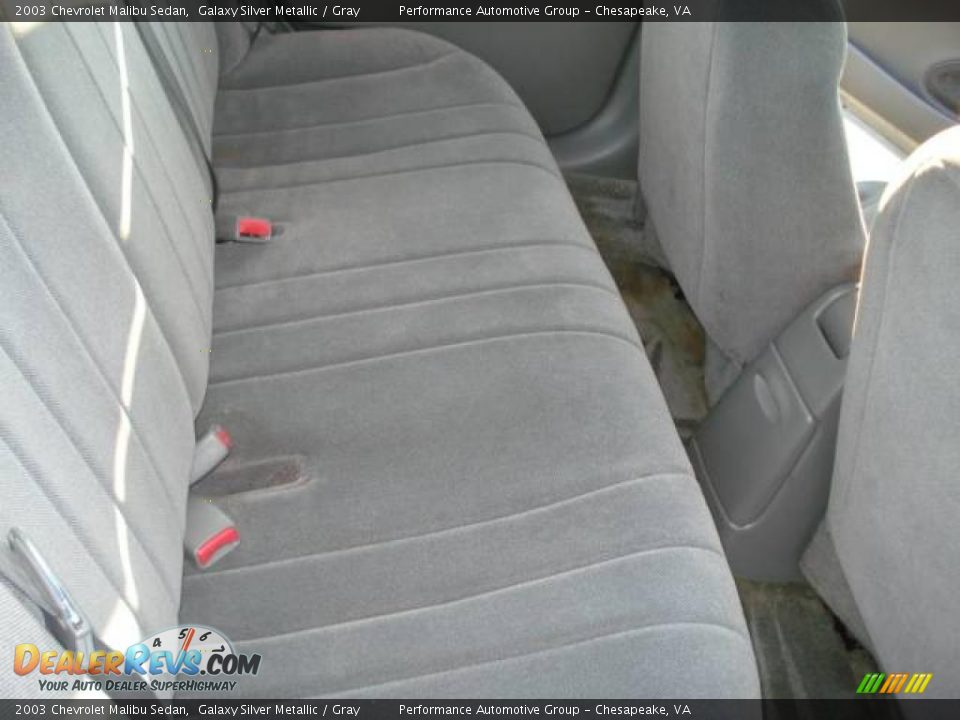 2003 Chevrolet Malibu Sedan Galaxy Silver Metallic / Gray Photo #11