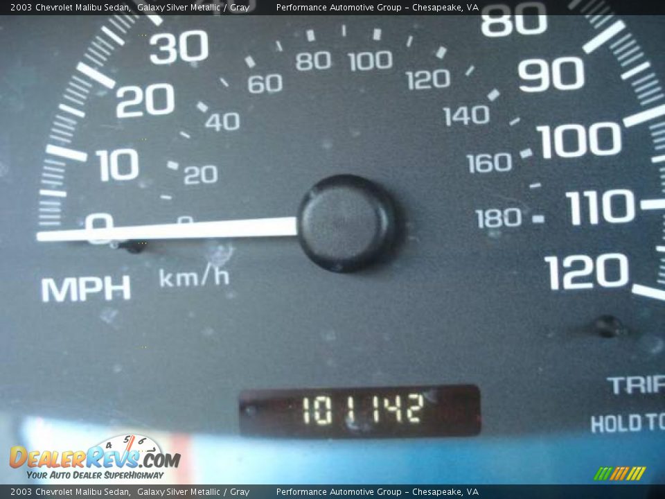 2003 Chevrolet Malibu Sedan Galaxy Silver Metallic / Gray Photo #17