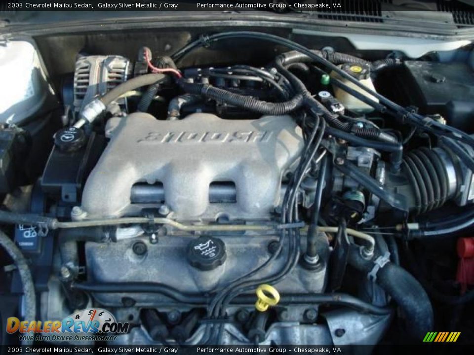2003 Chevrolet Malibu Sedan Galaxy Silver Metallic / Gray Photo #20