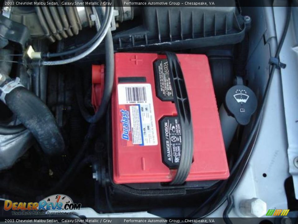 2003 Chevrolet Malibu Sedan Galaxy Silver Metallic / Gray Photo #21