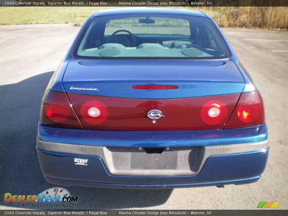 2004 Chevrolet Impala Superior Blue Metallic / Regal Blue Photo #4