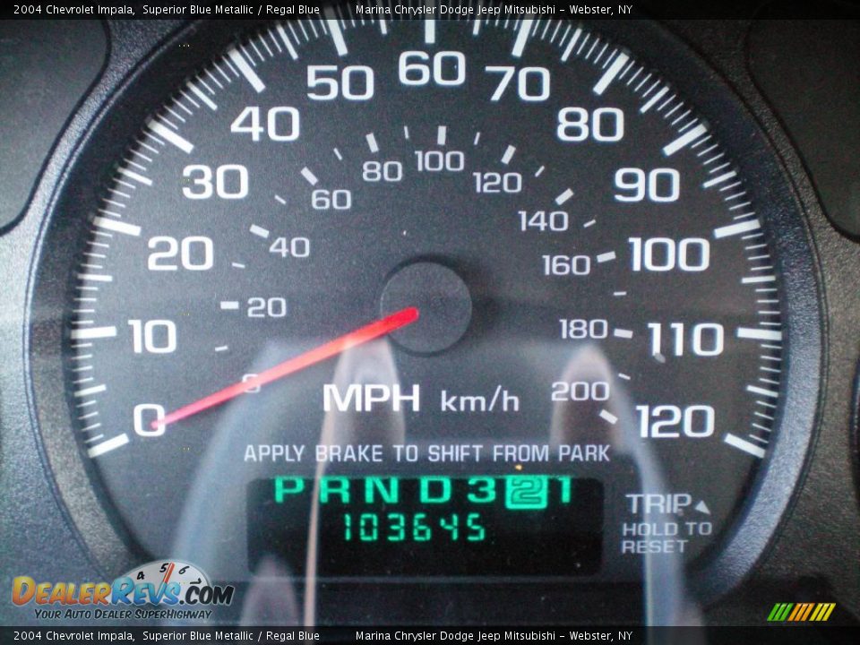 2004 Chevrolet Impala Superior Blue Metallic / Regal Blue Photo #21