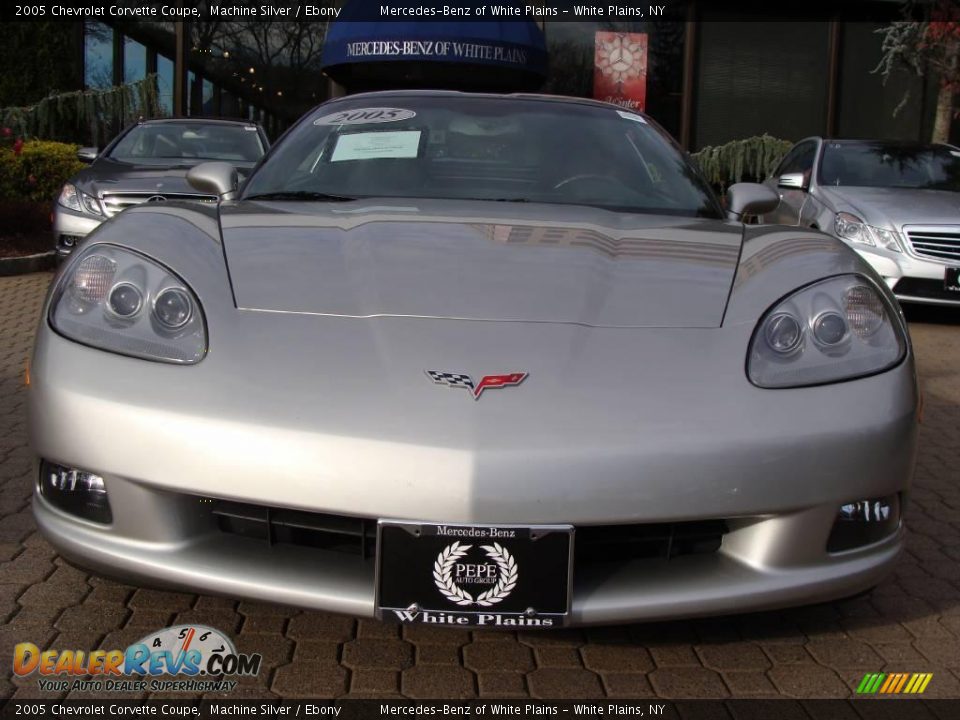 2005 Chevrolet Corvette Coupe Machine Silver / Ebony Photo #2