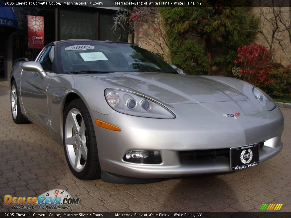 2005 Chevrolet Corvette Coupe Machine Silver / Ebony Photo #3