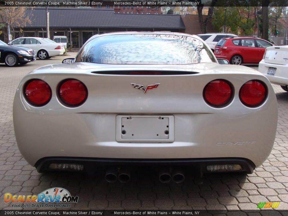 2005 Chevrolet Corvette Coupe Machine Silver / Ebony Photo #5