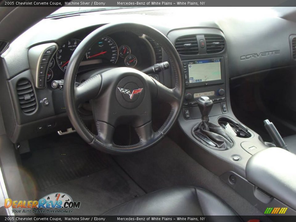 2005 Chevrolet Corvette Coupe Machine Silver / Ebony Photo #15