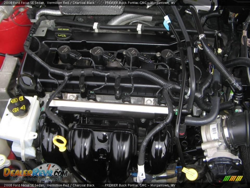 2008 Ford Focus SE Sedan Vermillion Red / Charcoal Black Photo #17