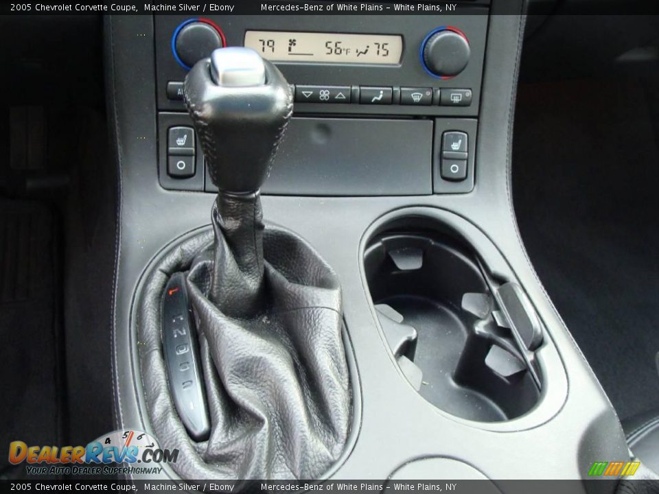 2005 Chevrolet Corvette Coupe Machine Silver / Ebony Photo #17