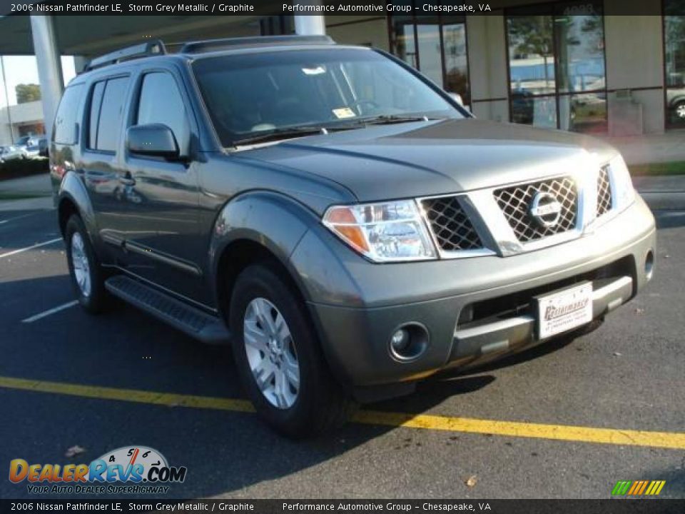 2006 Nissan Pathfinder LE Storm Grey Metallic / Graphite Photo #7