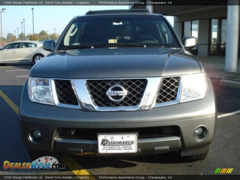 2006 Nissan Pathfinder LE Storm Grey Metallic / Graphite Photo #8