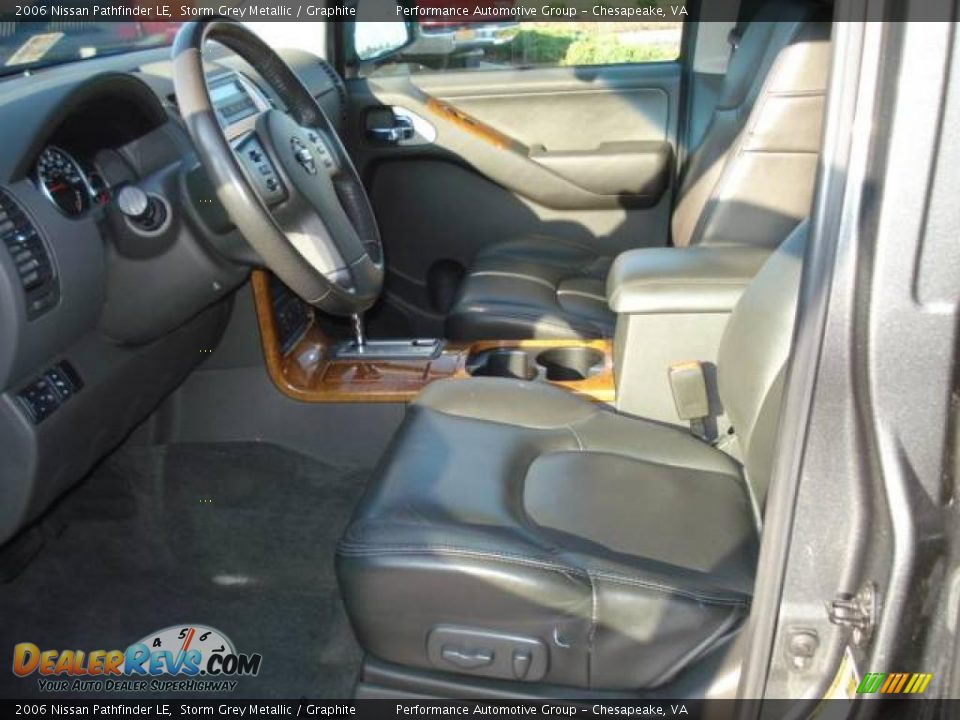 2006 Nissan Pathfinder LE Storm Grey Metallic / Graphite Photo #9