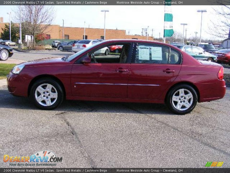 2006 Chevrolet Malibu LT V6 Sedan Sport Red Metallic / Cashmere Beige Photo #2