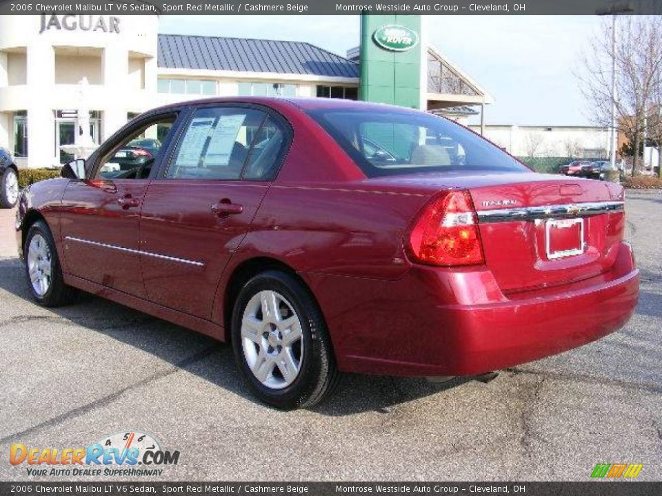 2006 Chevrolet Malibu LT V6 Sedan Sport Red Metallic / Cashmere Beige Photo #3
