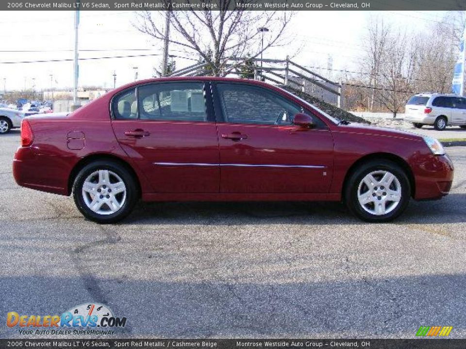 2006 Chevrolet Malibu LT V6 Sedan Sport Red Metallic / Cashmere Beige Photo #6
