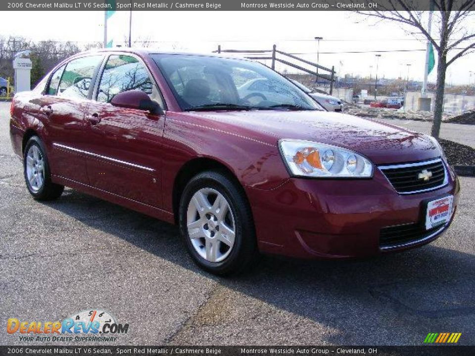 2006 Chevrolet Malibu LT V6 Sedan Sport Red Metallic / Cashmere Beige Photo #7