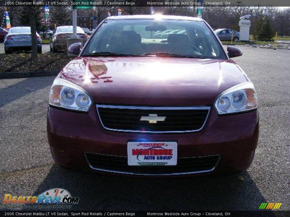 2006 Chevrolet Malibu LT V6 Sedan Sport Red Metallic / Cashmere Beige Photo #8