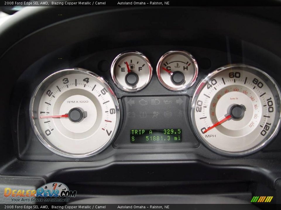 2008 Ford Edge SEL AWD Blazing Copper Metallic / Camel Photo #10