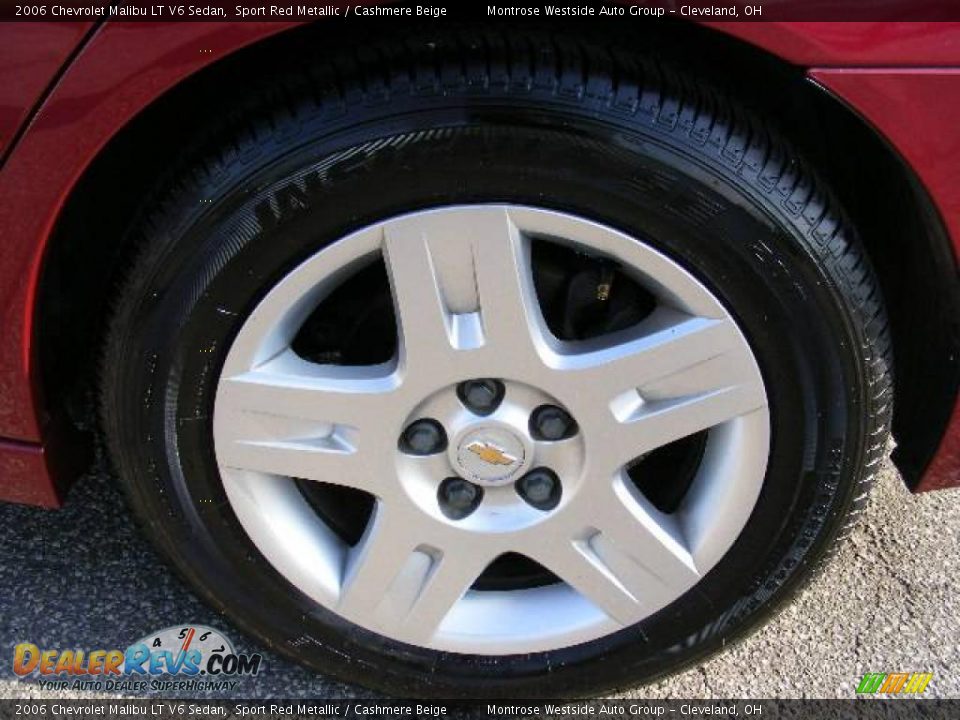 2006 Chevrolet Malibu LT V6 Sedan Sport Red Metallic / Cashmere Beige Photo #25