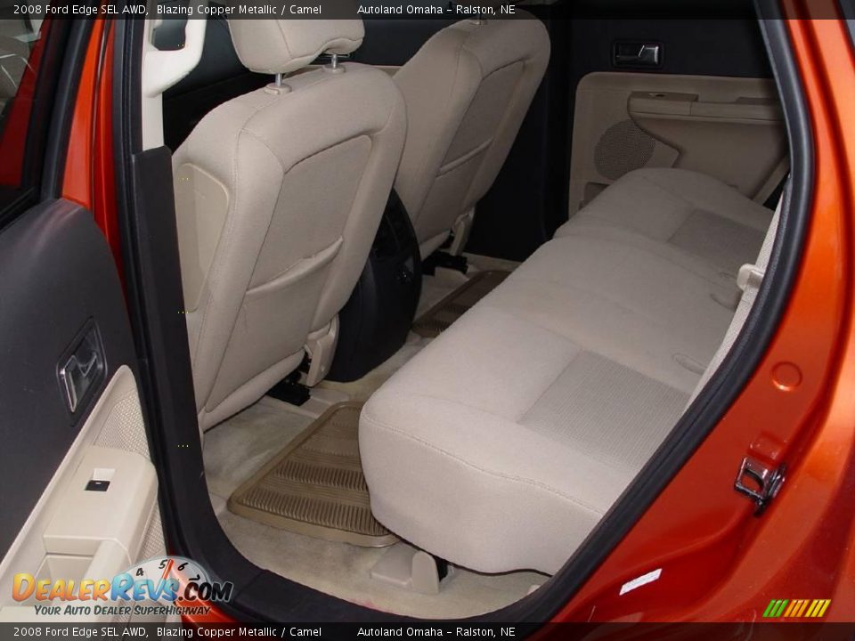 2008 Ford Edge SEL AWD Blazing Copper Metallic / Camel Photo #14