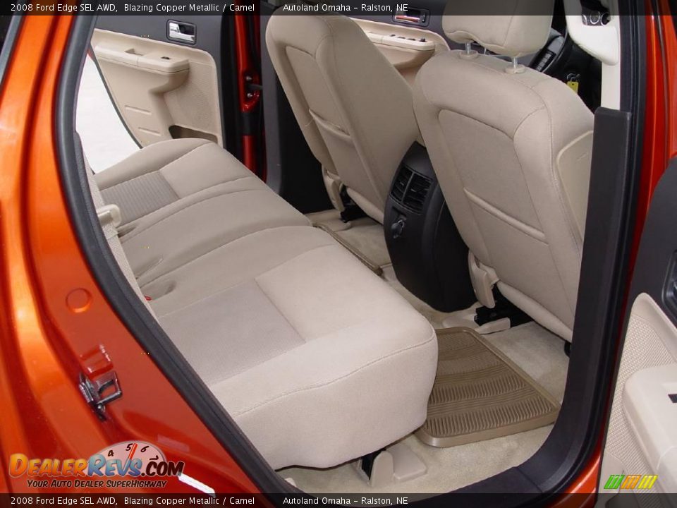 2008 Ford Edge SEL AWD Blazing Copper Metallic / Camel Photo #16